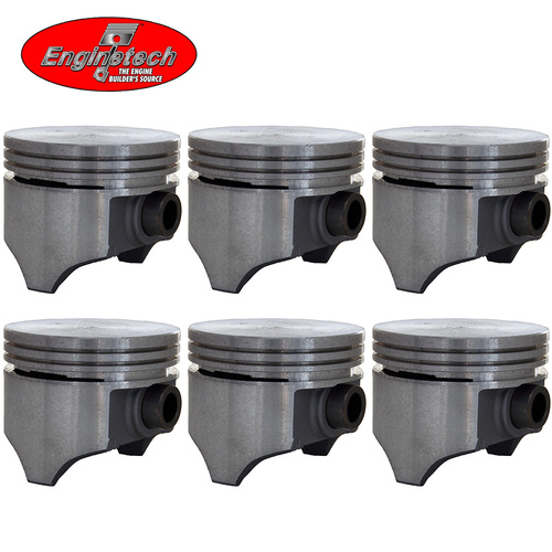 Flat Top Piston Set +030" FOR Ford Falcon 6 Cylinder 188 200 221 250 1964-1993