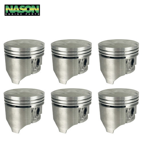 Piston Set +040" FOR Chrysler Dodge 6 Cylinder 4.0L 245 Hemi 1969-1981