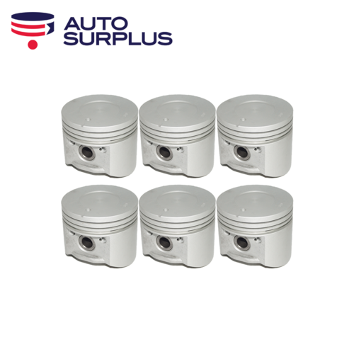 Dish Top Piston Set STD FOR Holden Red Blue Black 6 Cylinder 202 3300 71-86
