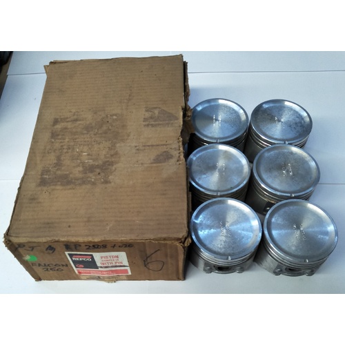 Ford Cortina Falcon Fairlane Mustang 200 221 250 Piston & Ring Set Repco +030