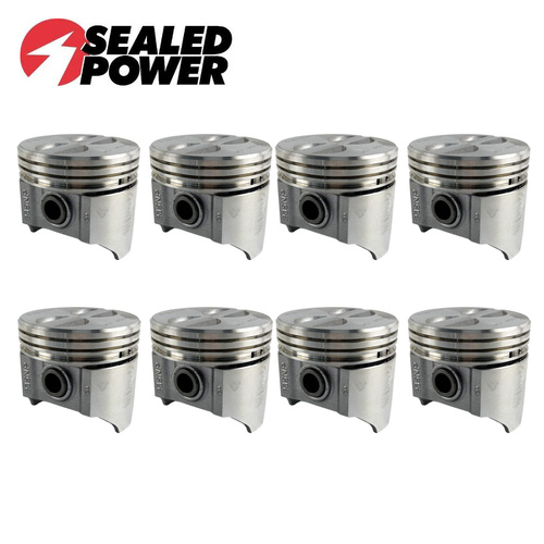 Flat Top Piston Set +060" FOR Chevrolet 283 Small Block V8 1957-1967