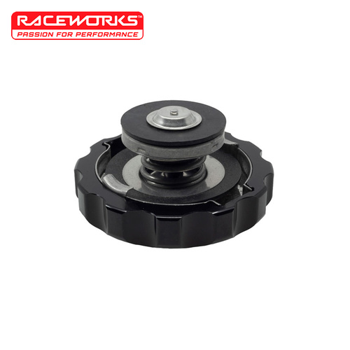 Raceworks Large Radiator Cover + 1.3 Bar Cap Black ALY-067-13BK