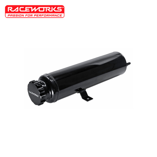 Raceworks 2L Radiator Tank OD 89mm H 360mm Black ALY-071BK