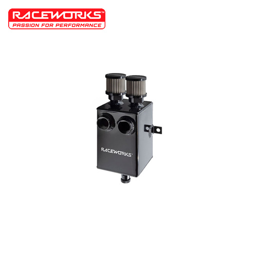 Raceworks Aluminium Catch Can Drain Tap 2L Black ALY-074BK