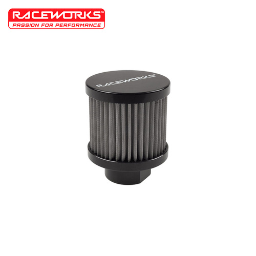 Raceworks Small AN-10 Breather Black ALY-087BK