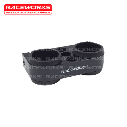 Raceworks Billet Twin Bracket External Black ALY-089BK