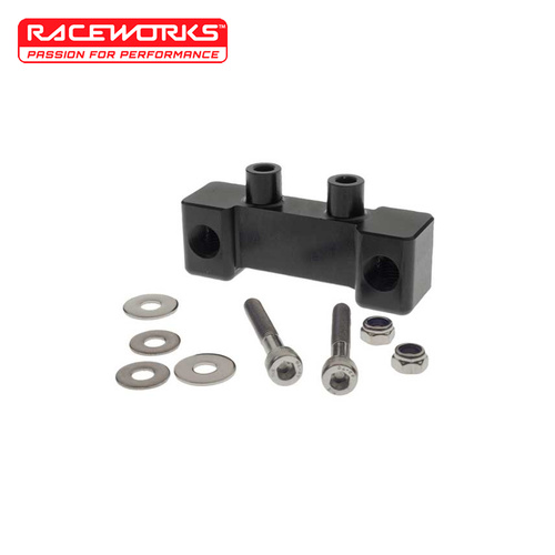 Raceworks 2 Circuit Pressure Sensor Block ALY-152-2BK