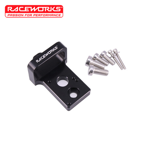 Raceworks 4Port Solenoid Billet Mount Black ALY-164BK