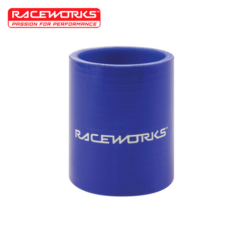 Raceworks Silicone Hose Straight 2.50in (63mm) X 75mm Blue SHS-250BE