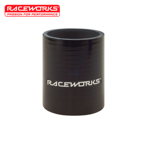 Raceworks Silicone Hose Straight 2.50in (63mm) X 75mm Black SHS-250BK