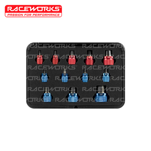Raceworks RW Bspt/NPT Taper Thread ID Kit 12 Piece RWT-021
