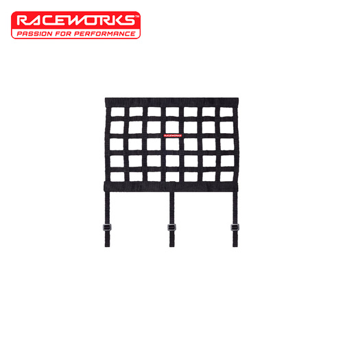 Raceworks 18in X 24in Window Net with Straps Black VPR-090BK