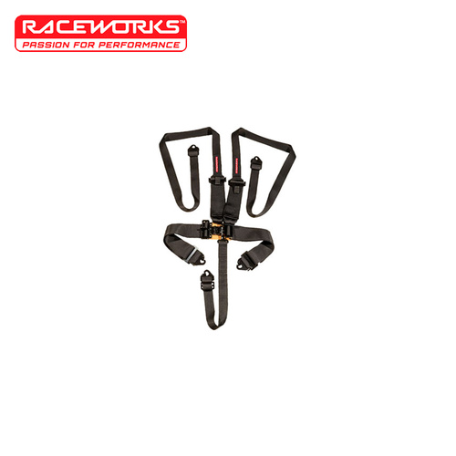 Raceworks 5 Point Latch & Link Harness Black VPR-110BK