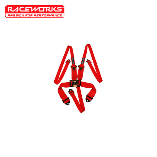 Raceworks 5 Point Latch & Link Harness Red VPR-110RD