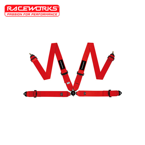 Raceworks 4 Point Cam Lock Harness Red VPR-120RD