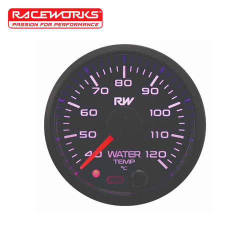 Raceworks 52mm Water Temperature Gauge Kit VPR-306