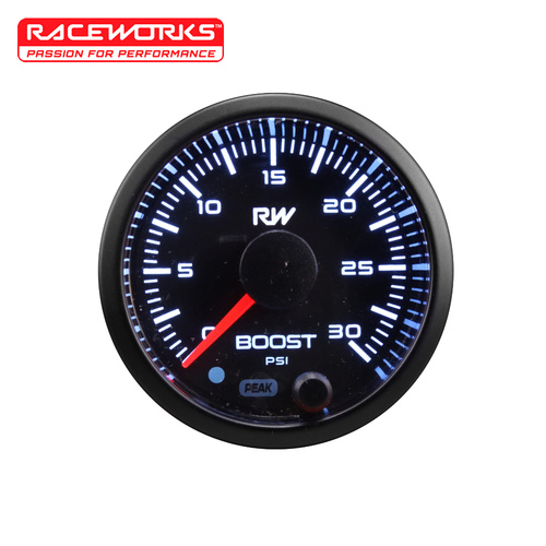 Raceworks 52mm Diesel Boost Gauge Kit 30PSI VPR-313