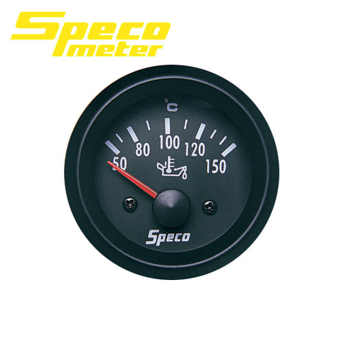 Speco Electrical Oil Temp Gauge 2" 50-150 Degrees Street Series 523-15