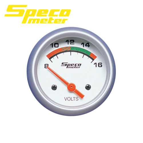 Speco Thomas Voltmeter Gauge 2" 8-16 Volt Volts Sports Series 524-22