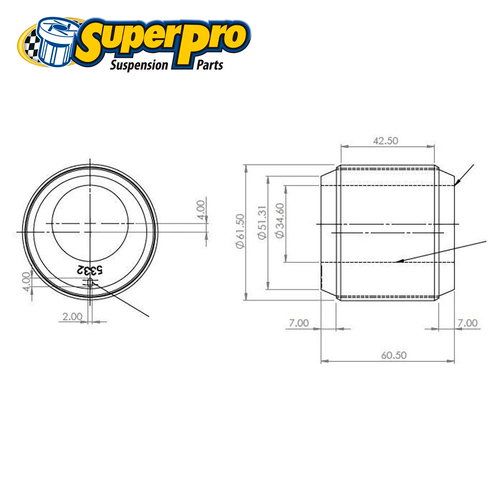 SuperPro Control Arm Bush Front SPF5332K