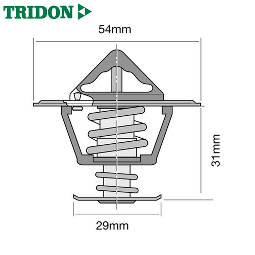 Tridon TT2033-180 High Flow Thermostat 180F 82C 54mm Diameter