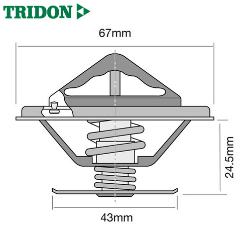 Tridon Thermostat TT248-160 (High Flow)